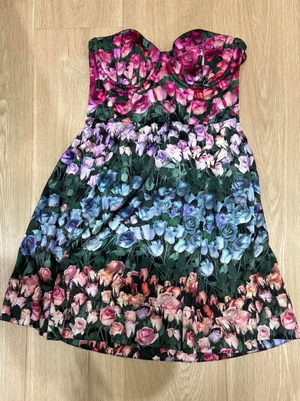 Fleur Du Mal Dress 100% Satin, Size Small
